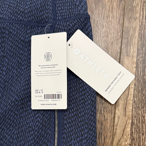 Athleta Navy Blue Leggings - Picture 2 of 4